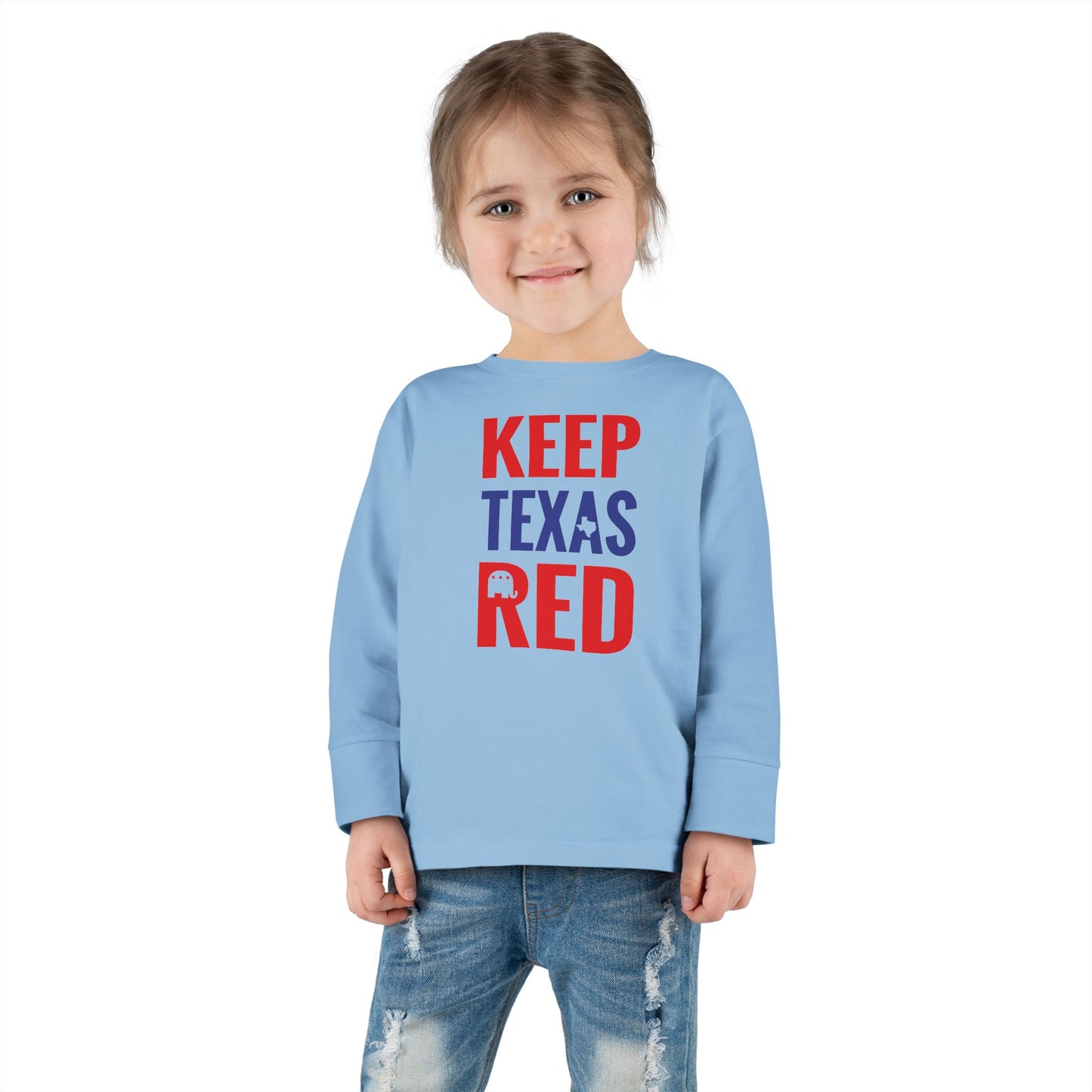 Keep Texas Red - Toddler Long Sleeve Tee