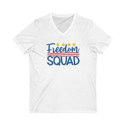 Freedom Squad - Ladies Jersey Short Sleeve V-Neck Tee