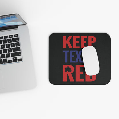 Keep Texas Red - Mouse Pad (Rectangle) - Black