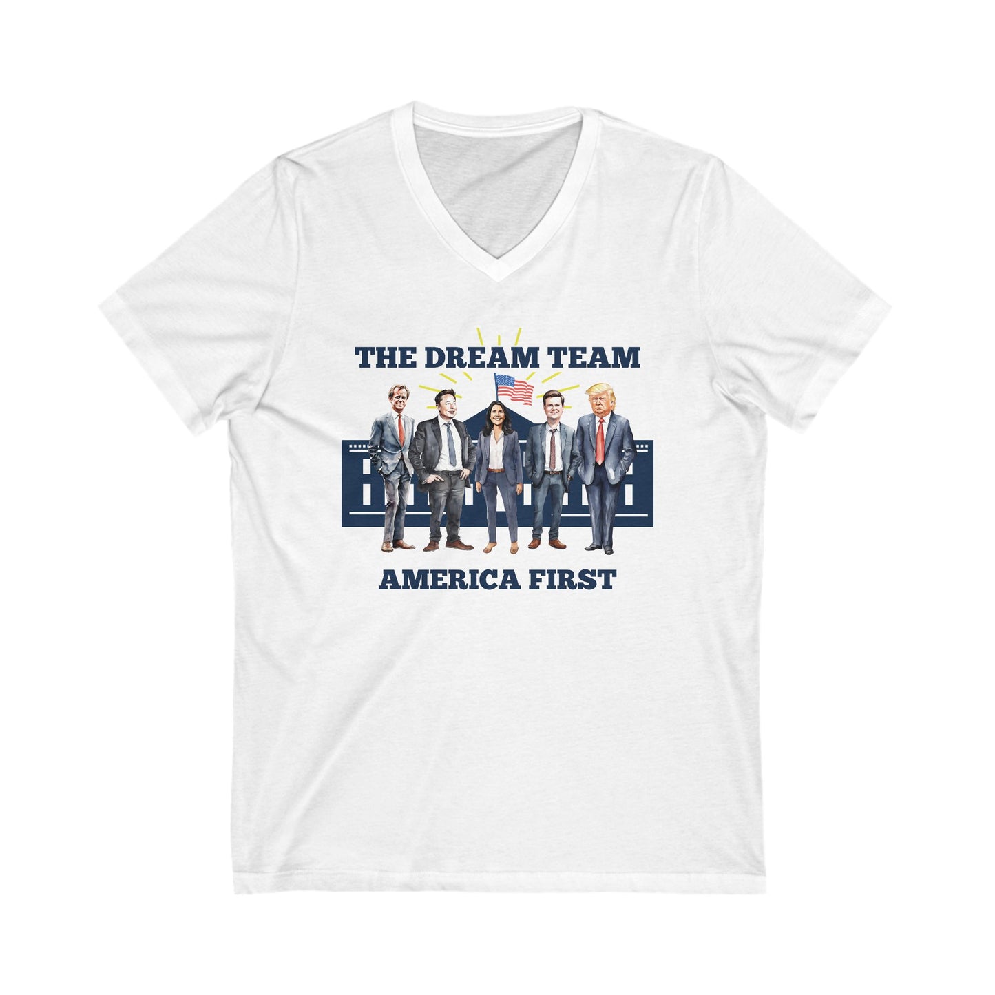 The Dream Team - Men's Jersey Short Sleeve V-Neck Tee