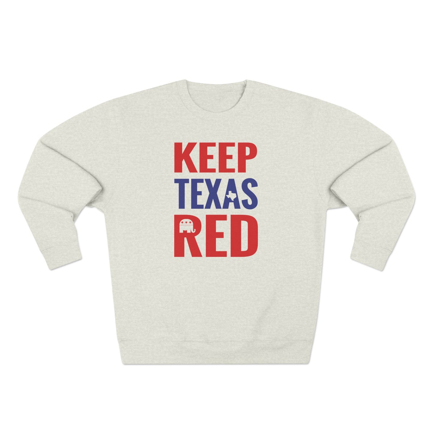 Keep Texas Red - Ladies Crewneck Sweatshirt