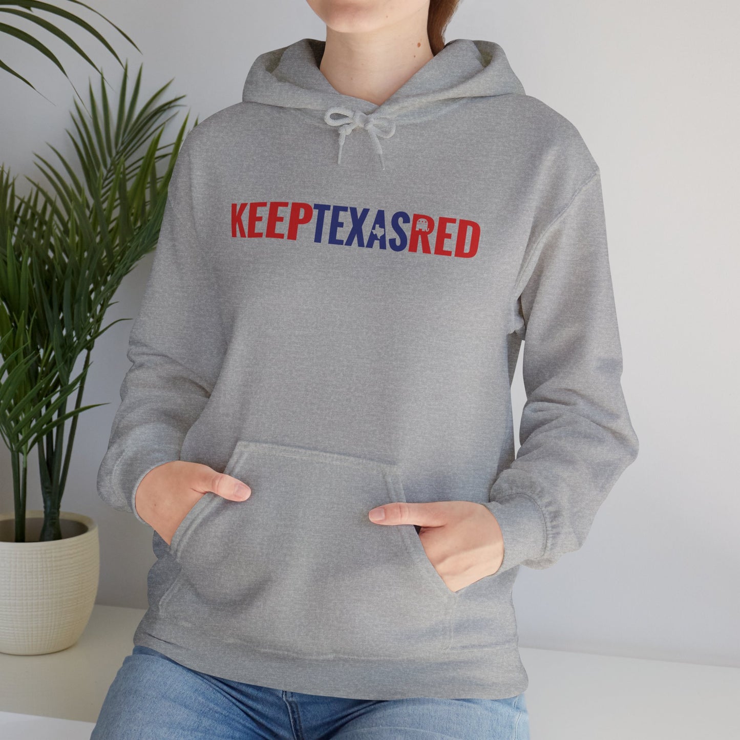 Keep Texas Red - Heavy Blend™ Hooded Sweatshirt