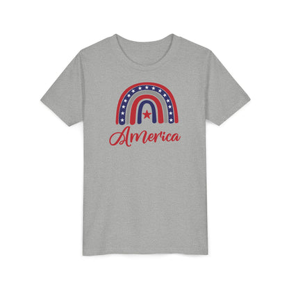 American Rainbow - Girls Youth Short Sleeve Tee