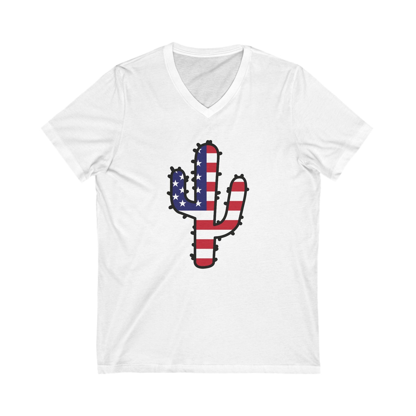 American Cactus - Jersey Short Sleeve V-Neck Tee