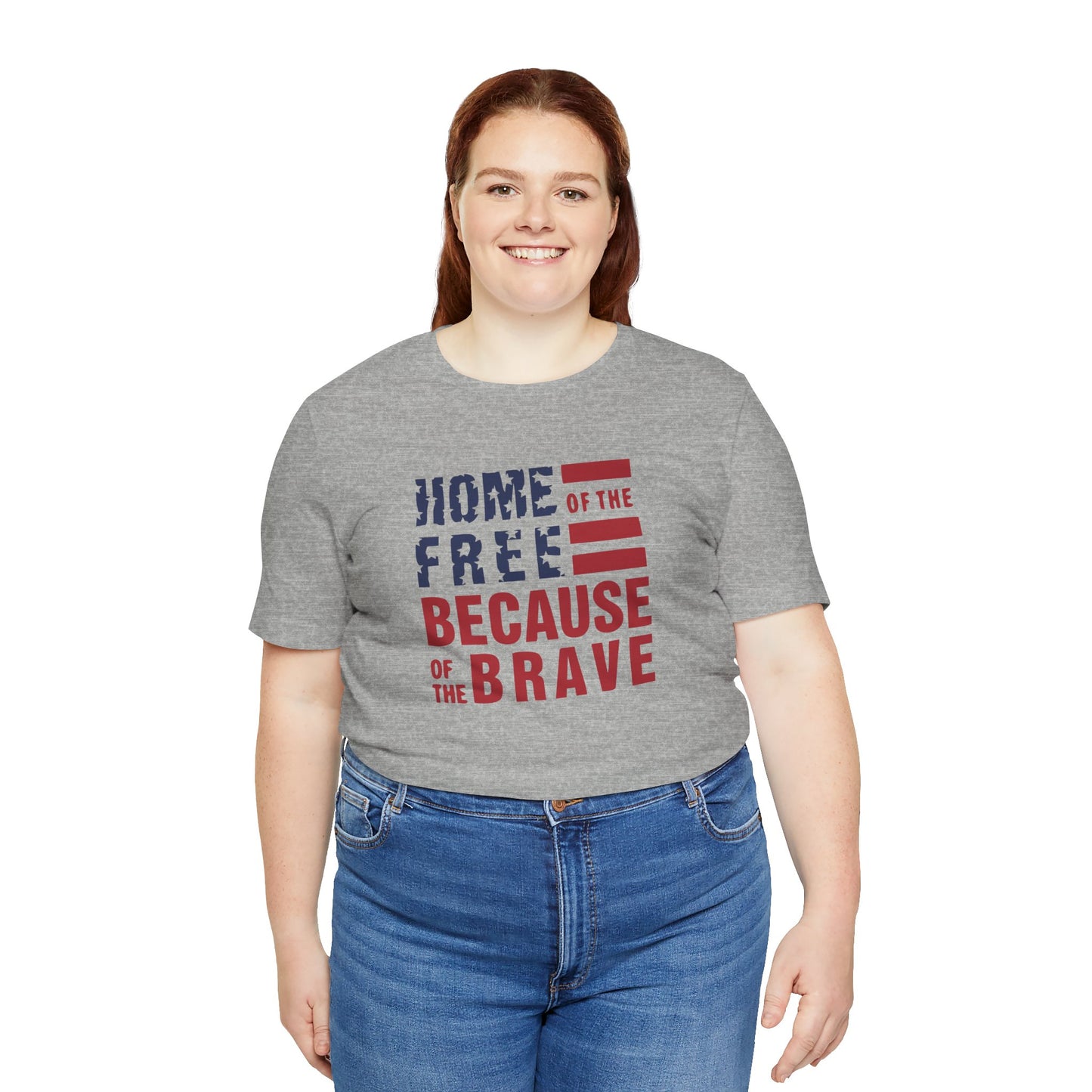 Home Of The Free - Ladies Jersey Short Sleeve Tee