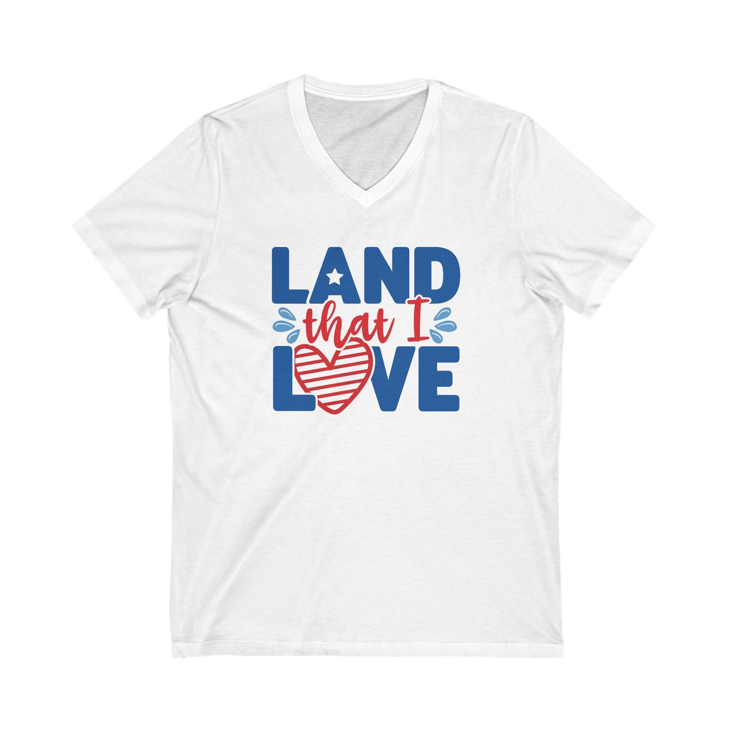 Land That I Love - Men's Jersey Short Sleeve V-Neck Tee