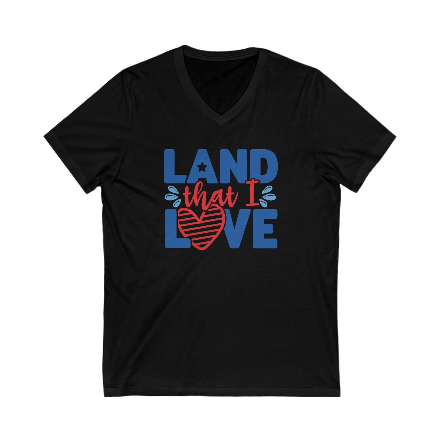 Land That I Love - Men's Jersey Short Sleeve V-Neck Tee