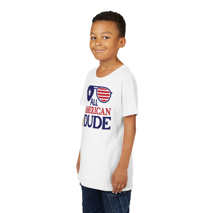 All American Dude - Boys Youth Short Sleeve Tee