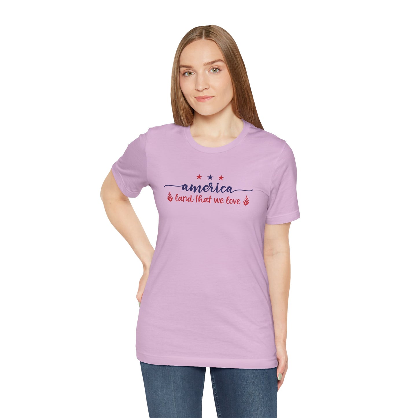 America Land That We Love - Ladies Jersey Short Sleeve Tee