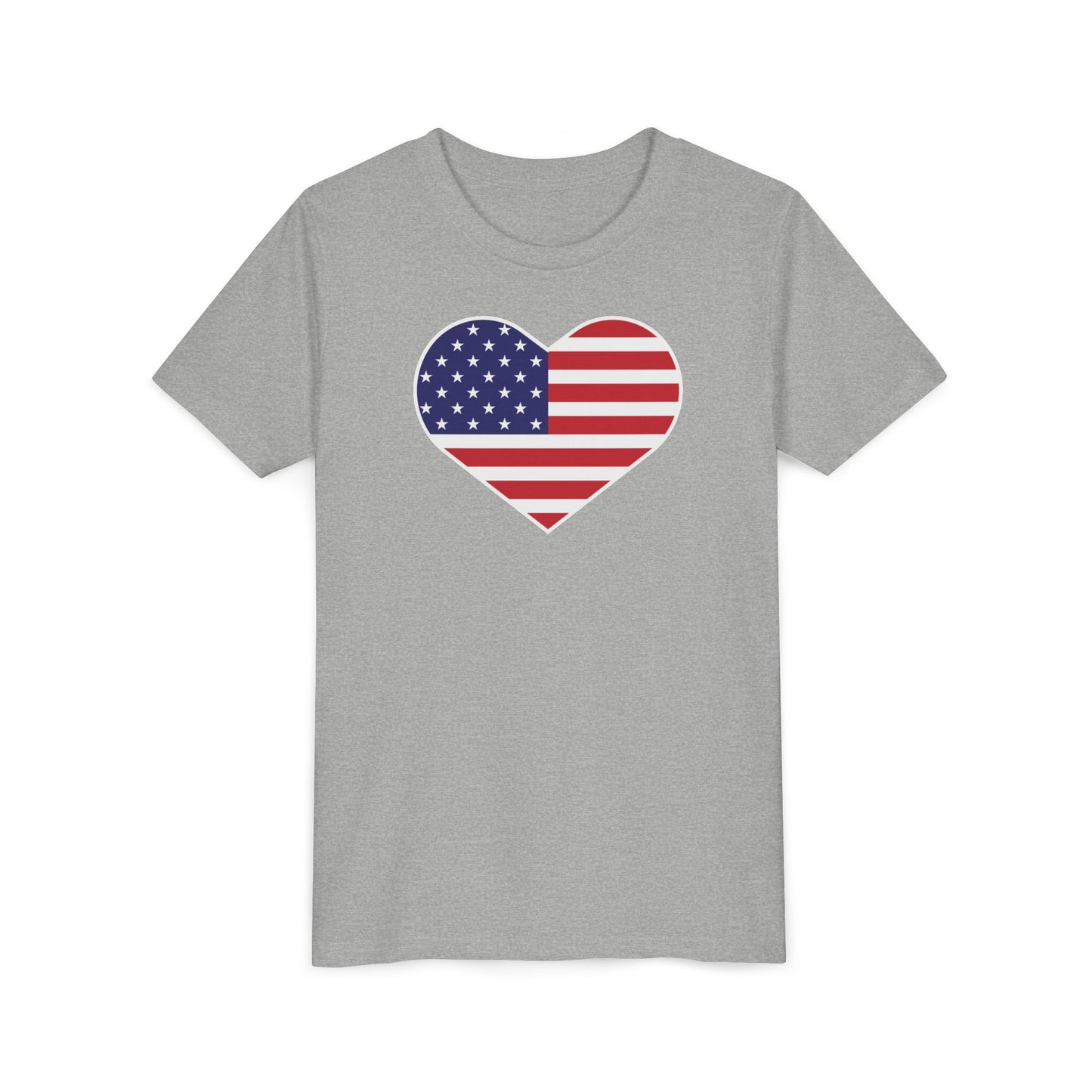 American Heart - Girls Youth Short Sleeve Tee