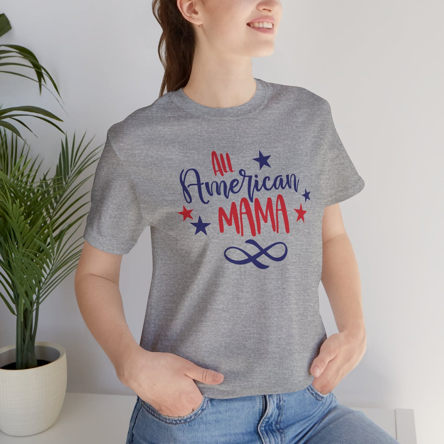 All American Mama - Ladies Jersey Short Sleeve Tee