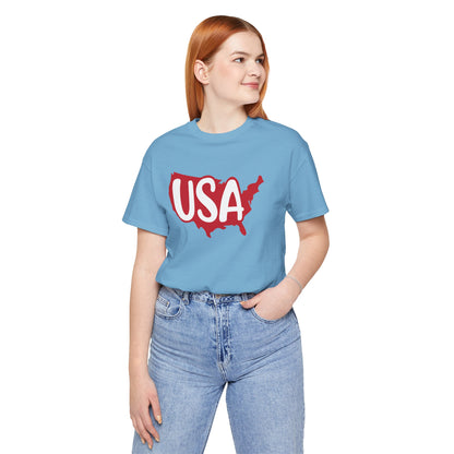 USA - Ladies Jersey Short Sleeve Tee