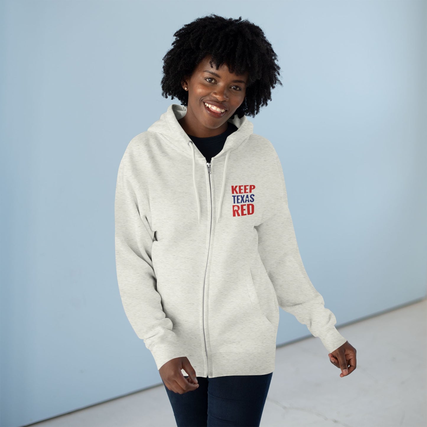 Keep Texas Red - Zip Hoodie