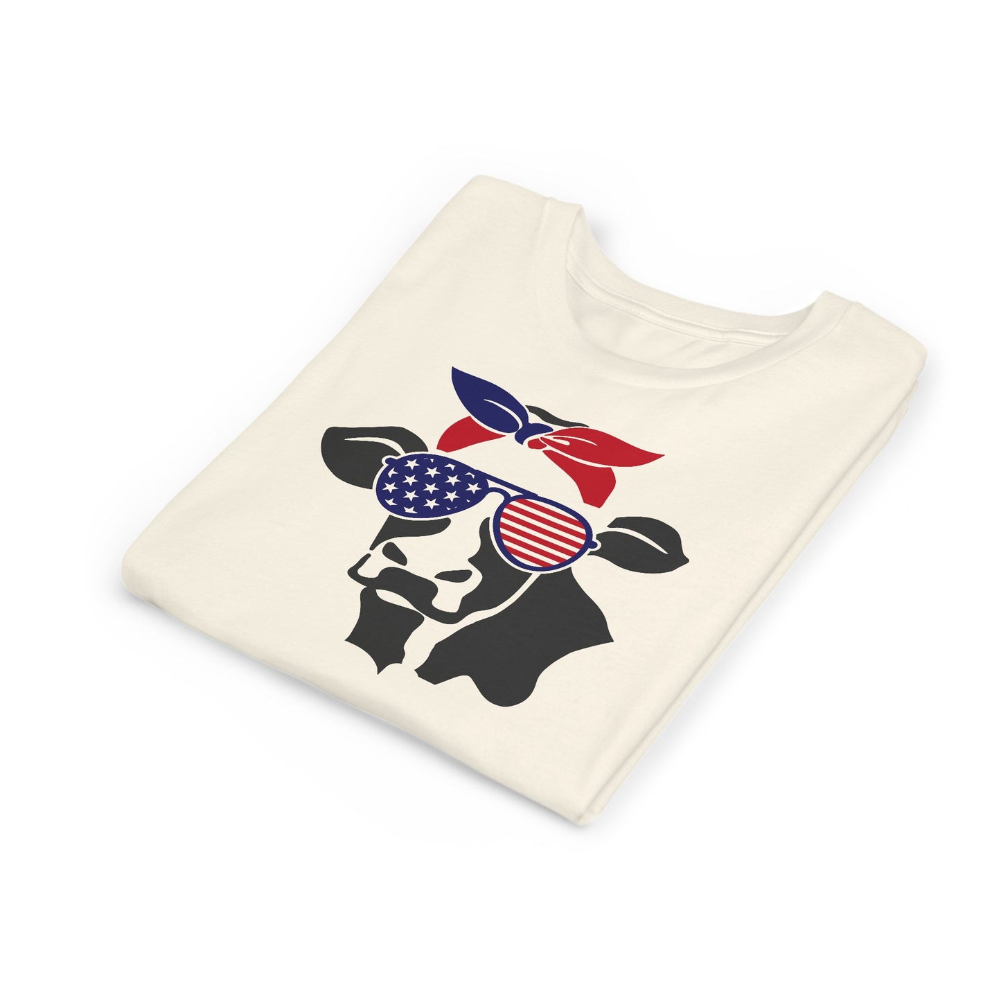 American Cow - Girls Youth Short Sleeve Tee