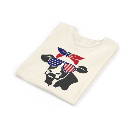 American Cow - Girls Youth Short Sleeve Tee