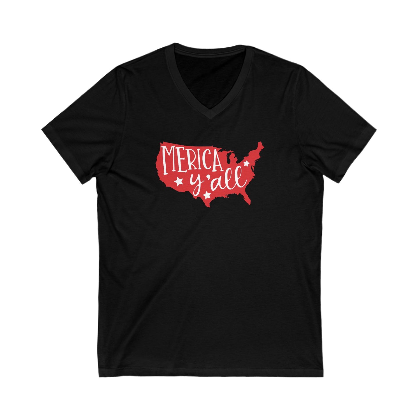 Merica - Jersey Short Sleeve V-Neck Tee