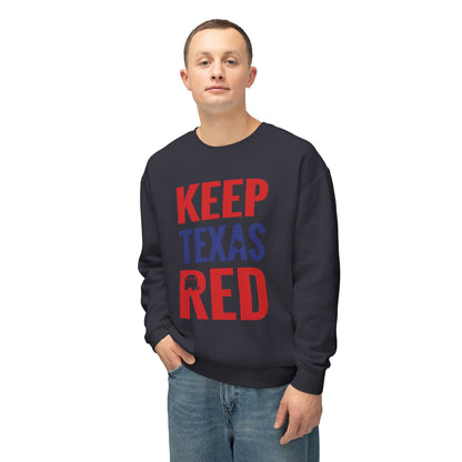 Keep Texas Red - Men's Lightweight Crewneck Sweatshirt