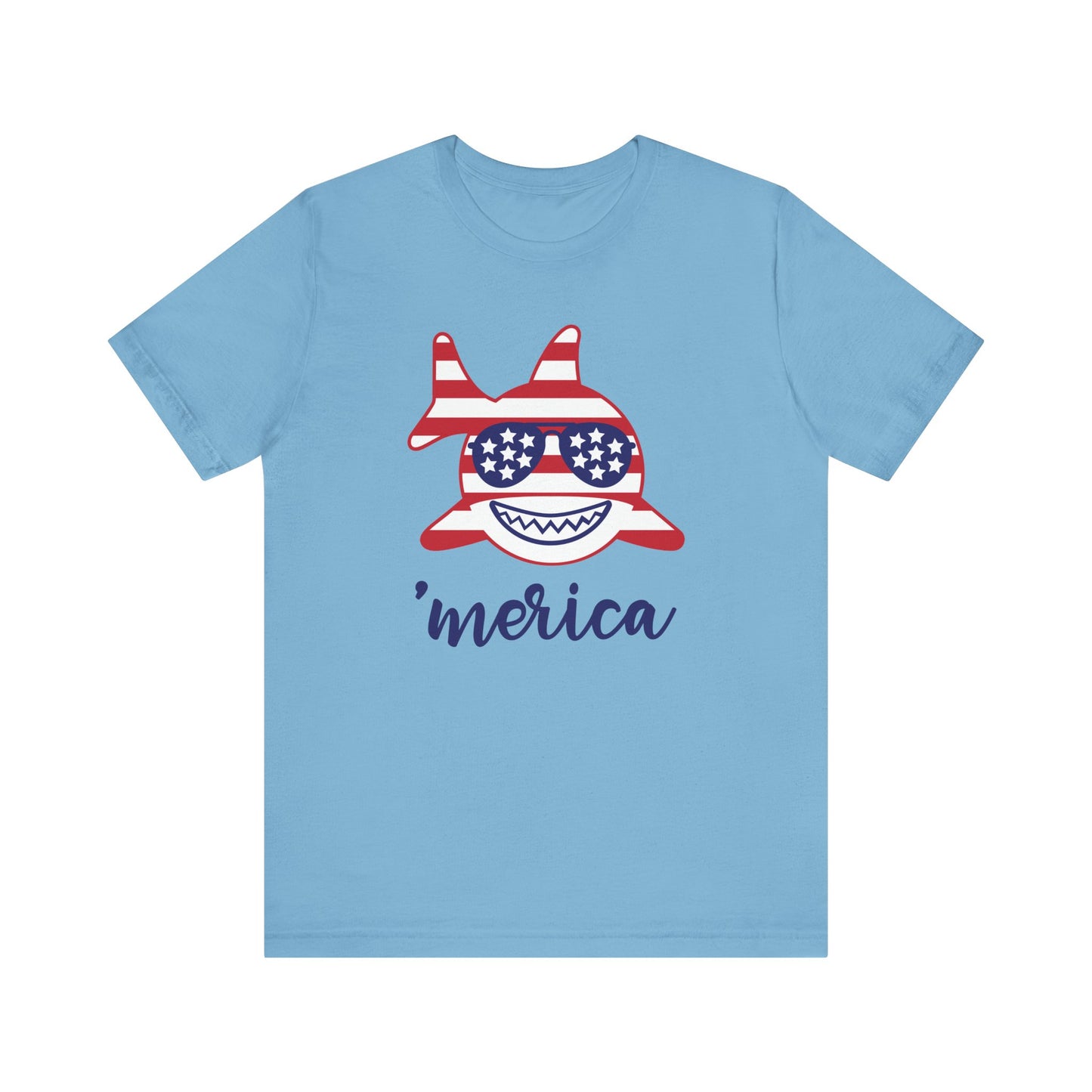 Merica Shark - Ladies Jersey Short Sleeve Tee