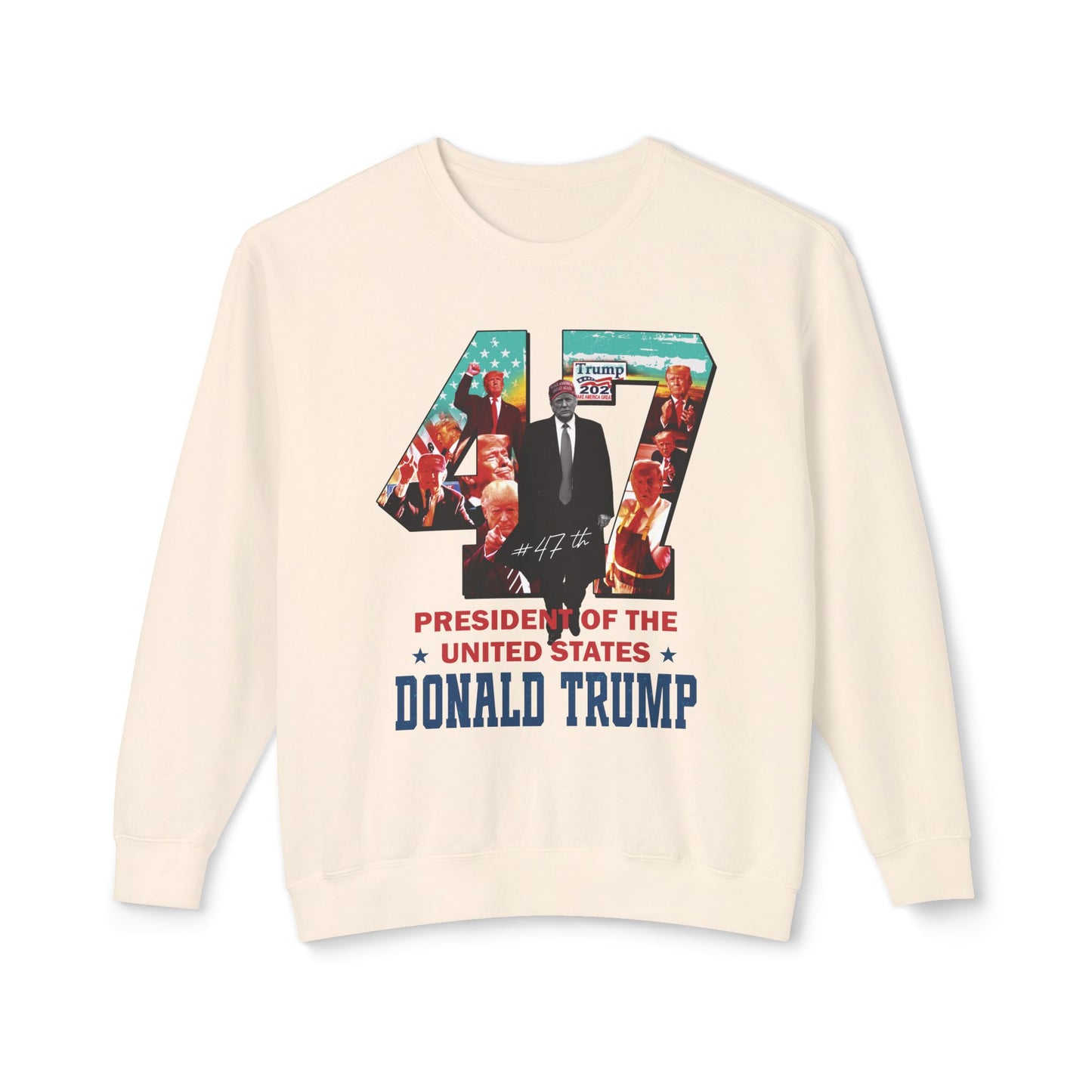 Trump 47 - Ladies Lightweight Crewneck Sweatshirt