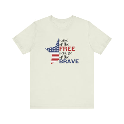 Home Of The Free - Ladies Jersey Short Sleeve Tee