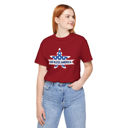 God Bless America - Ladies Jersey Short Sleeve Tee