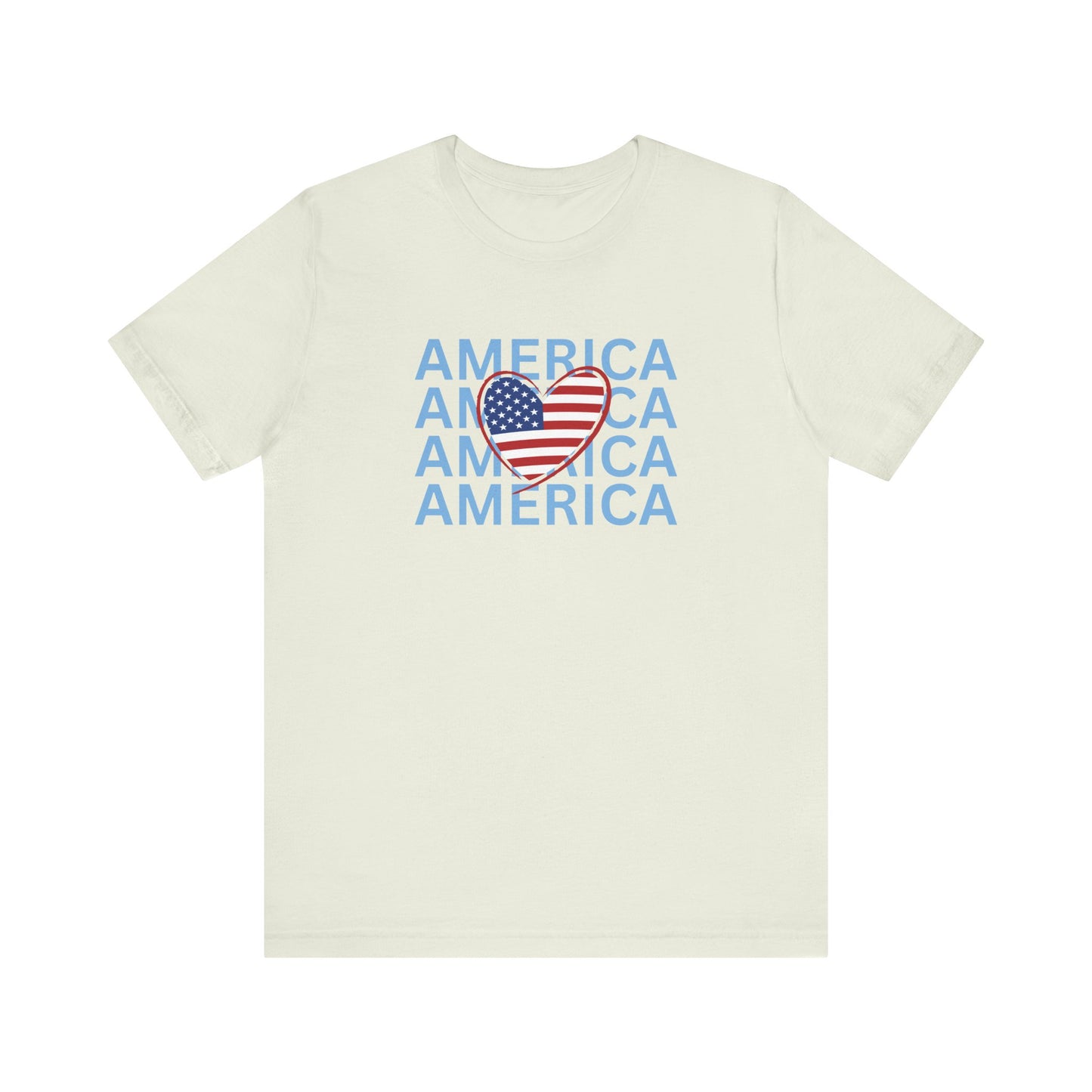 America Heart - Ladies Jersey Short Sleeve Tee