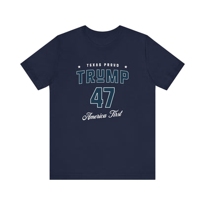 Texas Proud Trump 47 - Men's Jersey Short Sleeve Tee