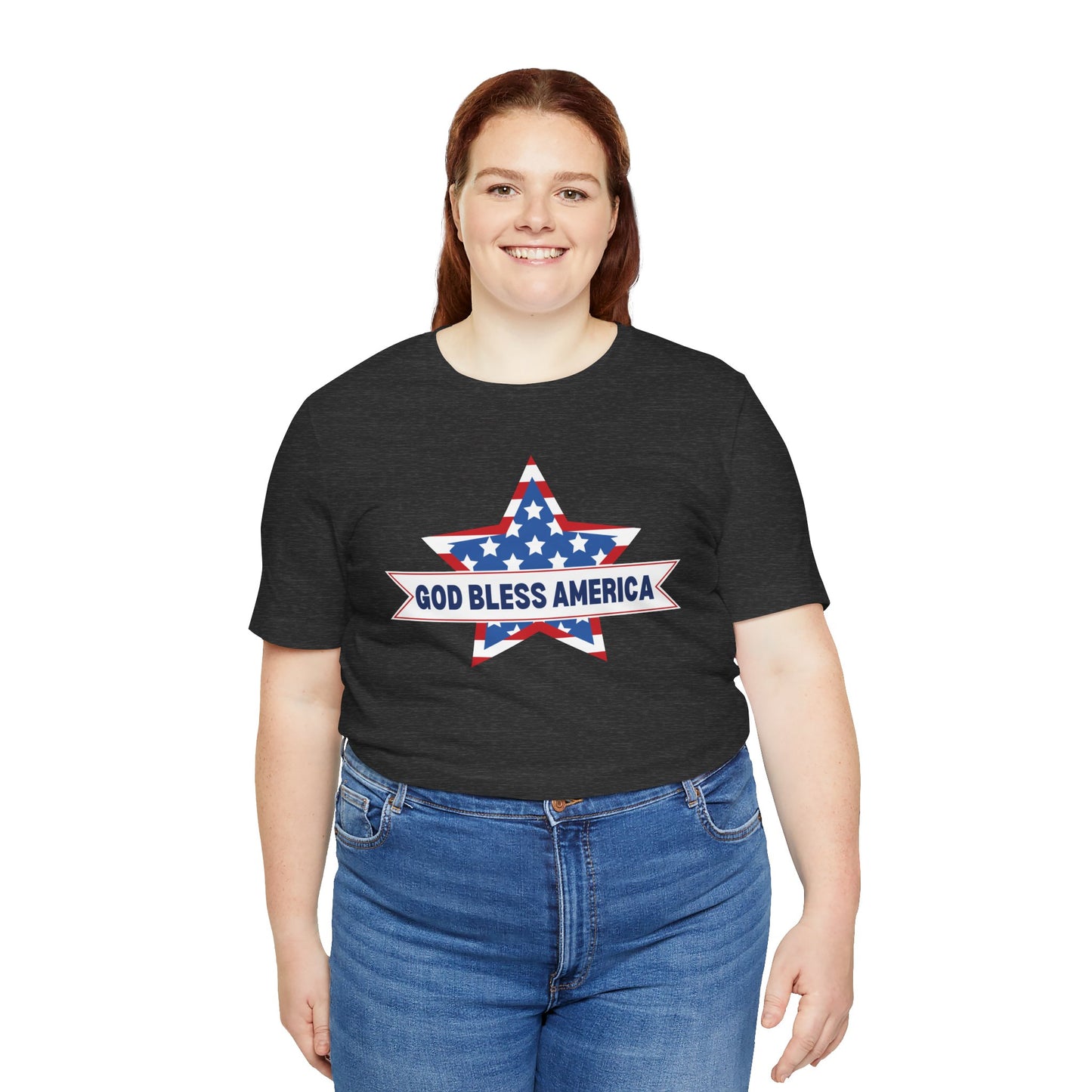 God Bless America - Ladies Jersey Short Sleeve Tee