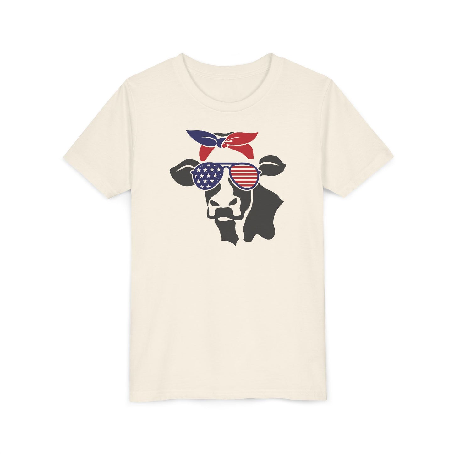 American Cow - Girls Youth Short Sleeve Tee