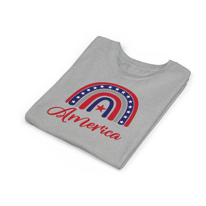 American Rainbow - Girls Youth Short Sleeve Tee