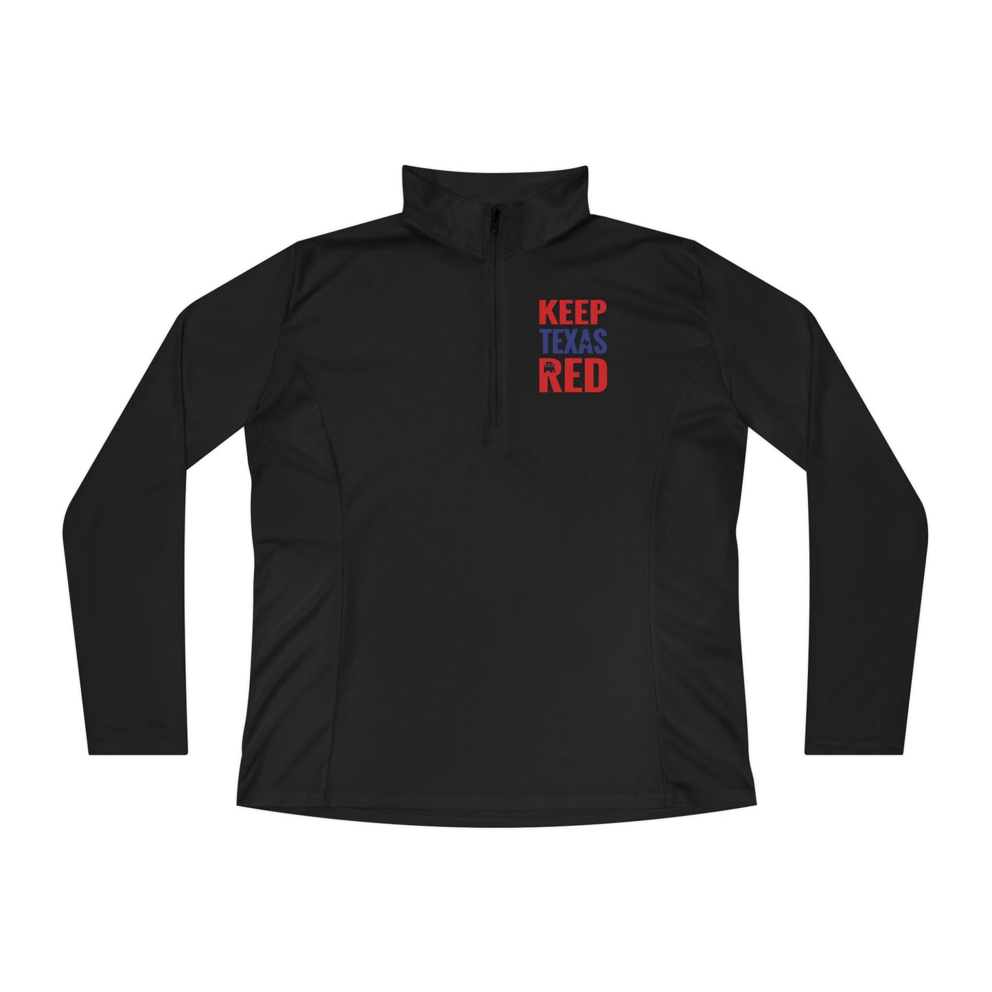 Keep Texas Red - Ladies Quarter-Zip Pullover