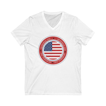 Memorial Day - Men's Jersey Short Sleeve V-Neck Tee