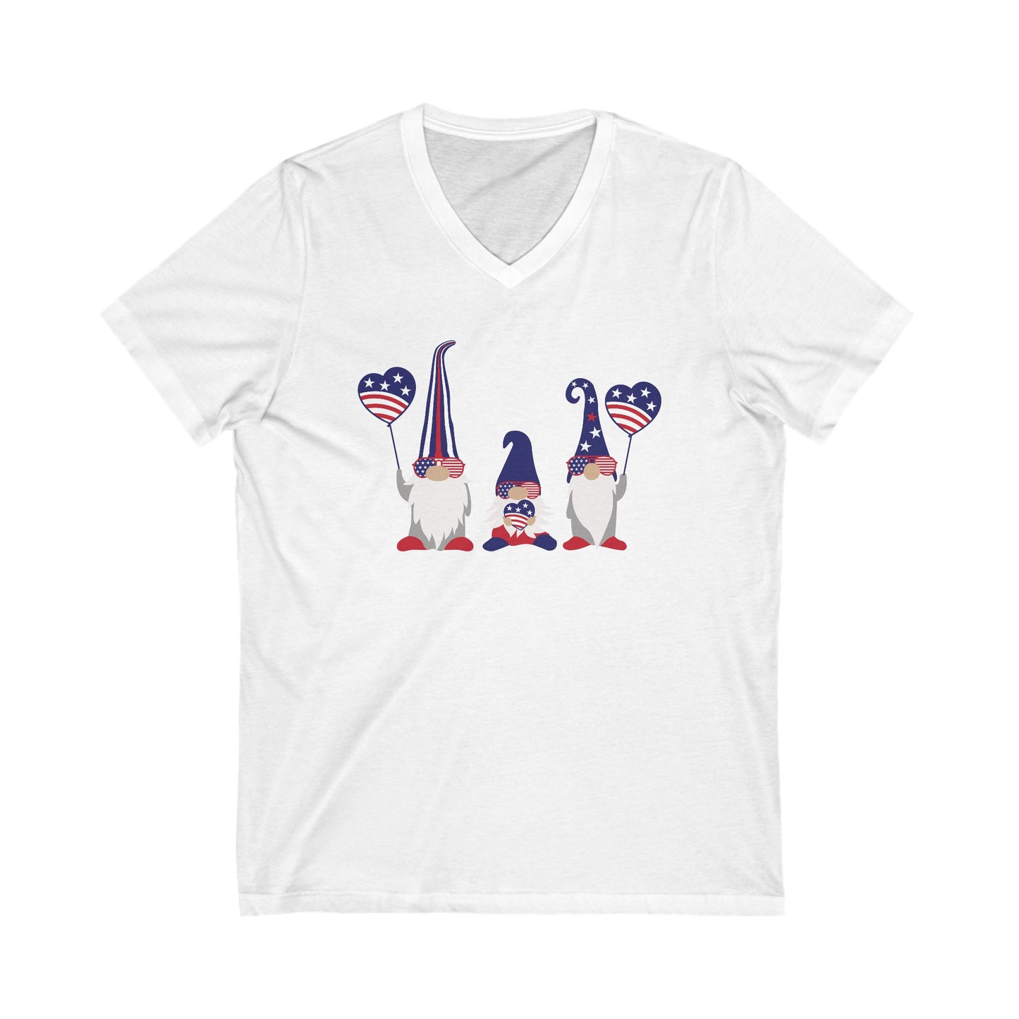 American Gnomes - Jersey Short Sleeve V-Neck Tee