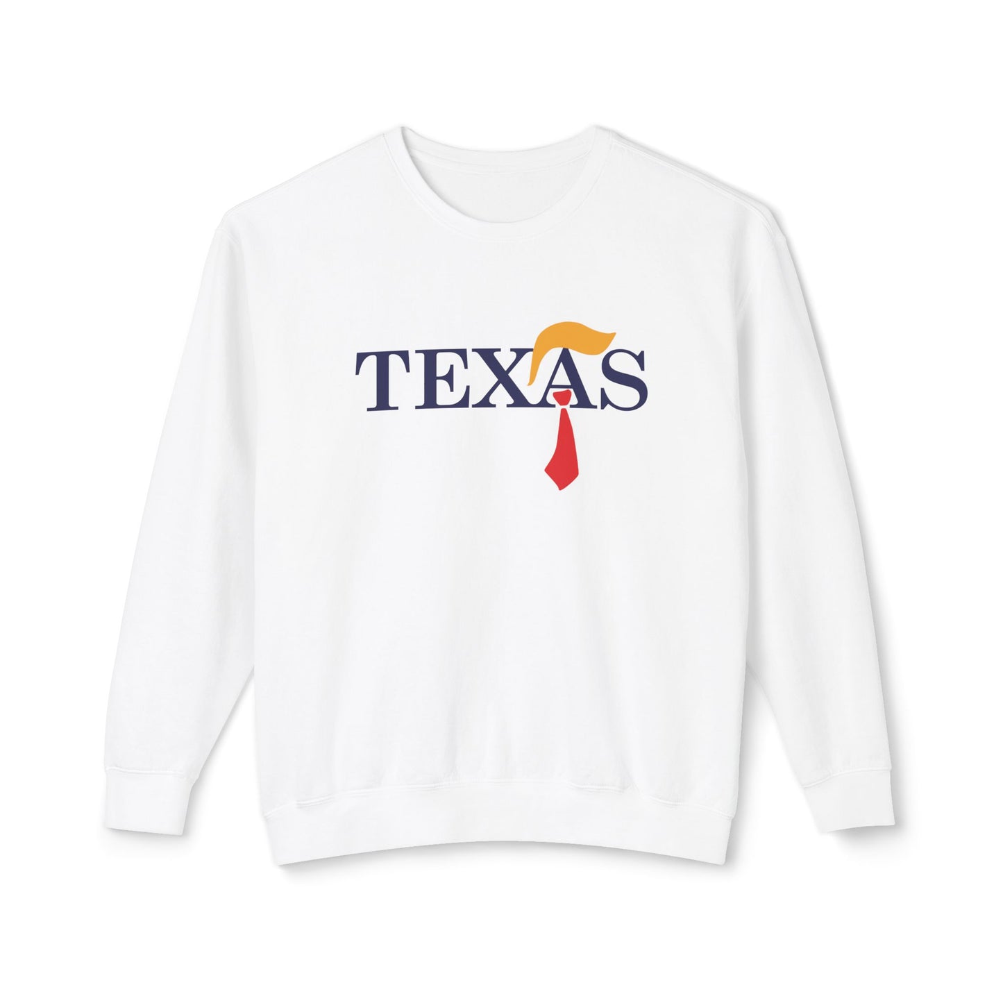 Texas Trump Tie - Men's Lightweight Crewneck Sweatshirt