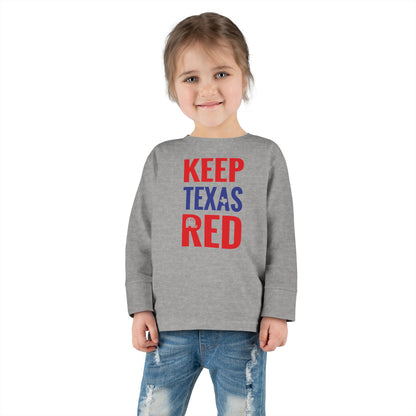 Keep Texas Red - Toddler Long Sleeve Tee