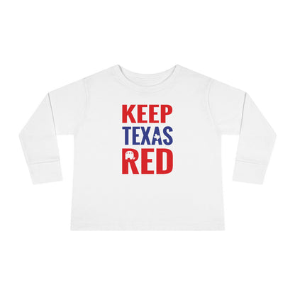 Keep Texas Red - Toddler Long Sleeve Tee