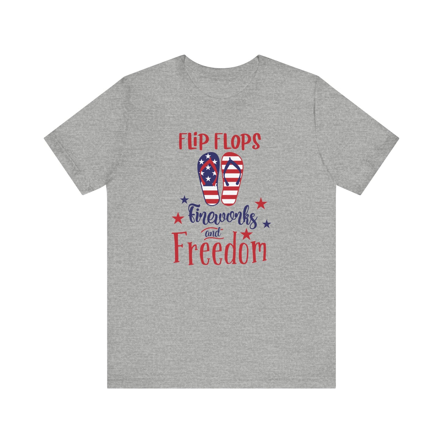 Flip Flops and Fireworks - Ladies Jersey Short Sleeve Tee